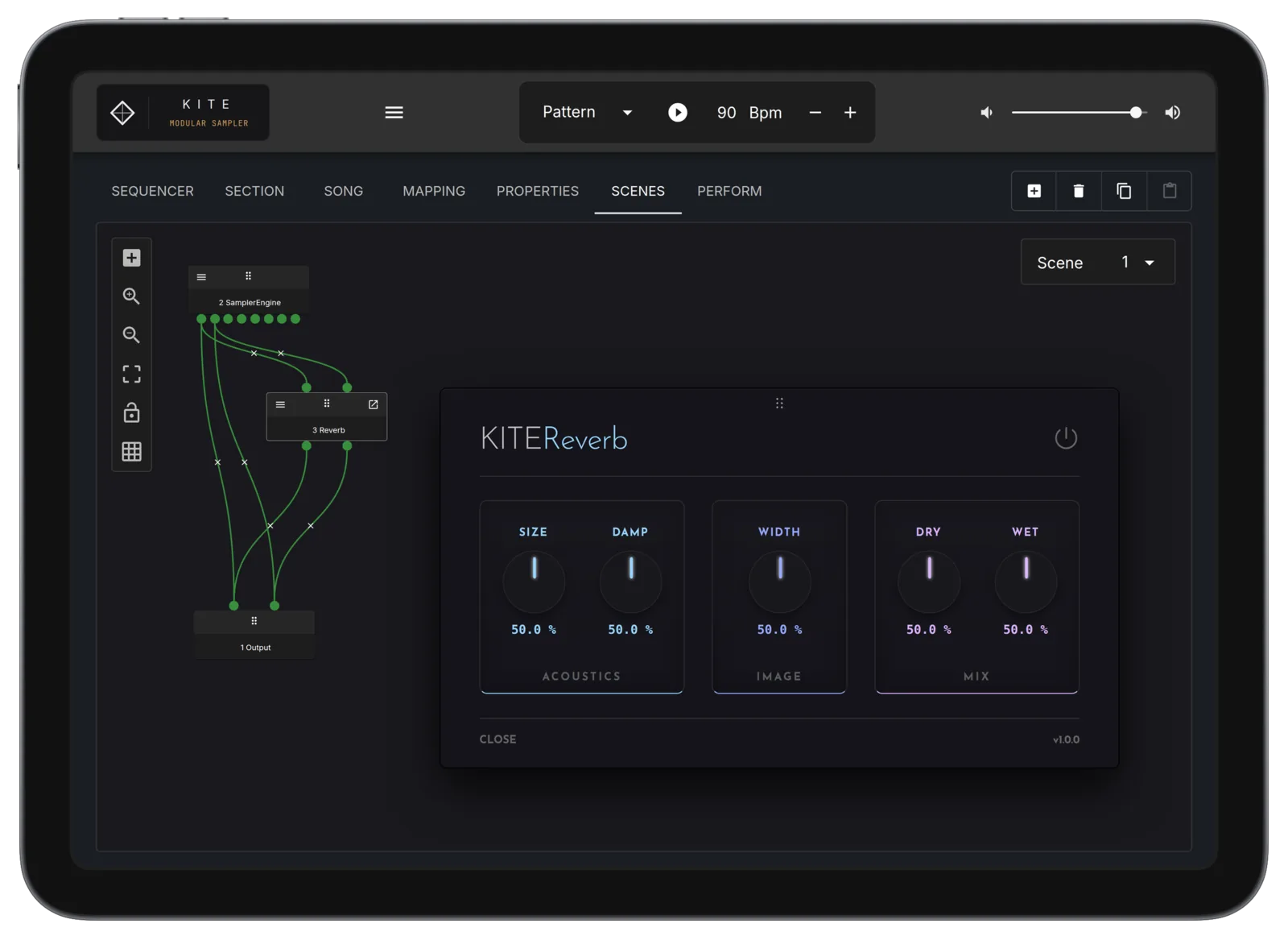 TAIL loaded as a plugin inside KITE's modular scene graph